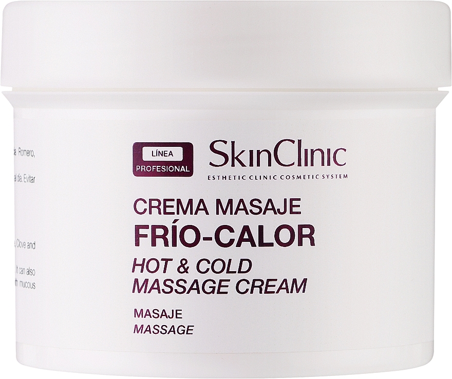 Крем масажний "Вогонь і лід" - SkinClinic Hot & Cold Massage Cream — фото N1