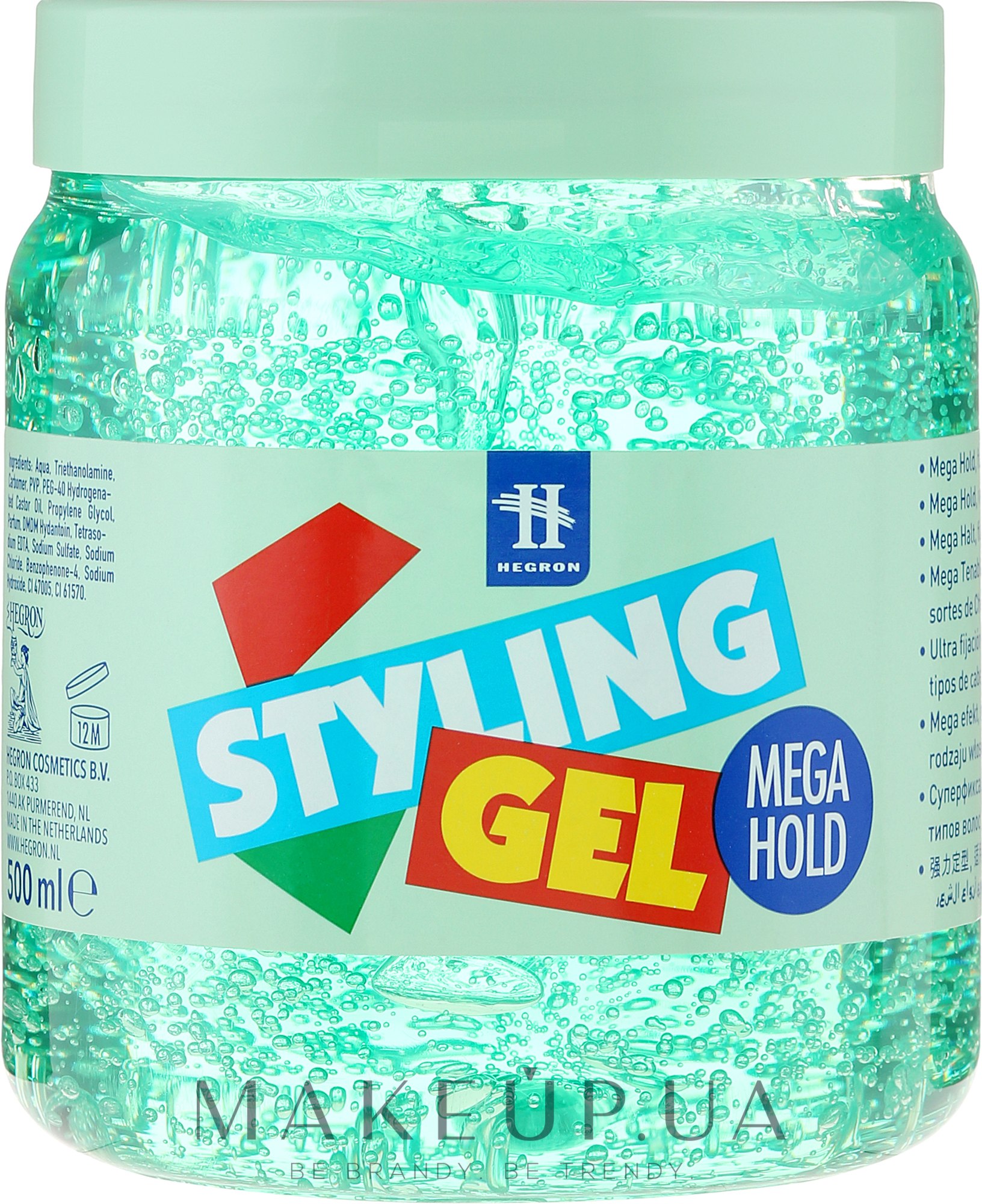 Гель для моделирования волос - Tenex Styling Wetlook Green Gel — фото 500ml