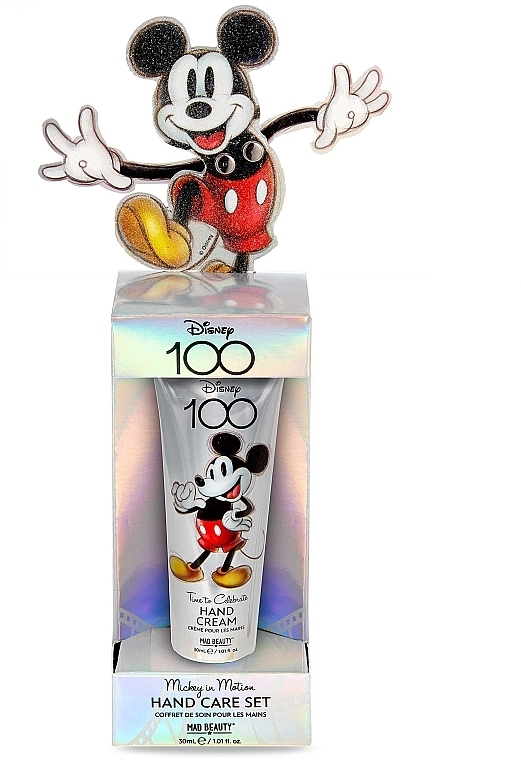 Набор для рук - Mad Beauty Disney 100 Mickey Mouse Hand Care Set (h/cr/30ml + n/file) — фото N1