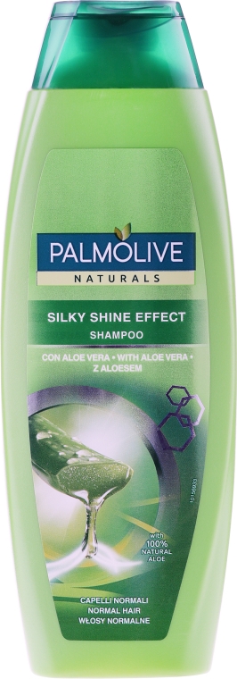 Шампунь "Эффект шелковистого блеска" с алоэ вера для всех типов волос - Palmolive Naturals — фото N2