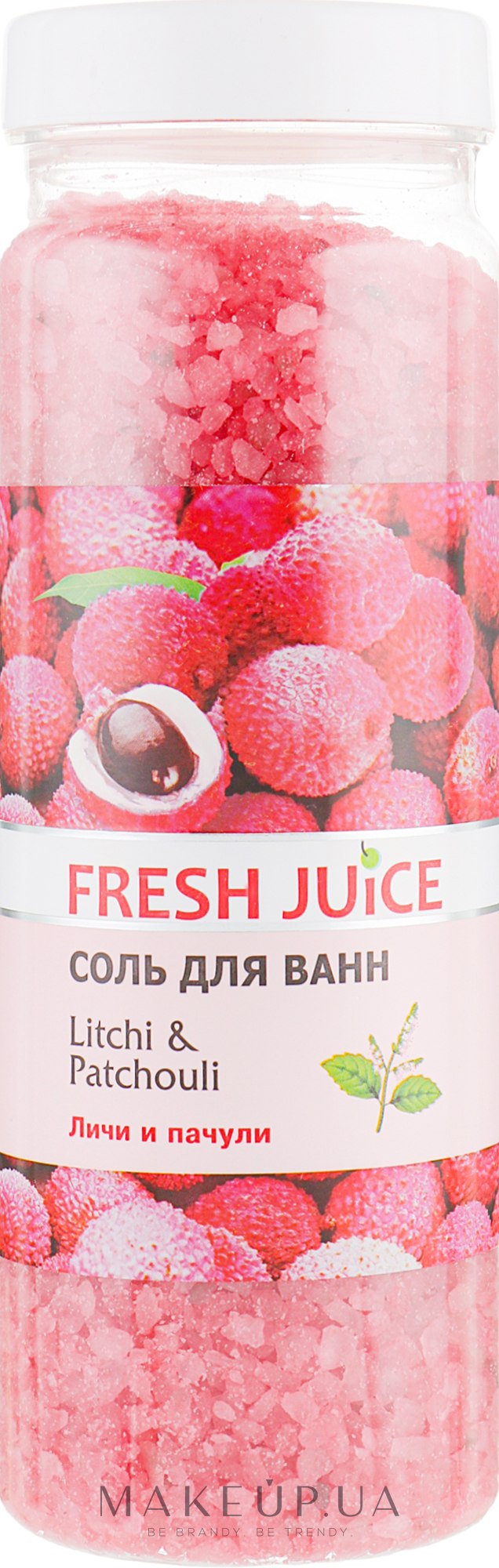 Сіль для ванни - Fresh Juice Litchi & Patchouli — фото 700g