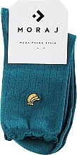 Носки женские высокие, 1 пара, синие - Moraj — фото N1