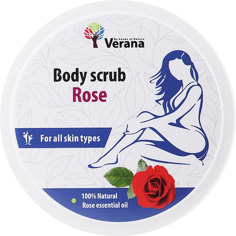 Скраб для тіла "Троянда" - Verana Body Scrub Rose — фото N1