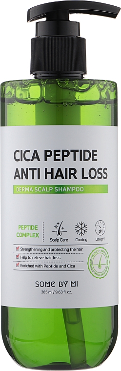 Шампунь против выпадения волос - Some By Mi Cica Peptide Anti Hair Loss Derma Scalp Shampoo — фото N1