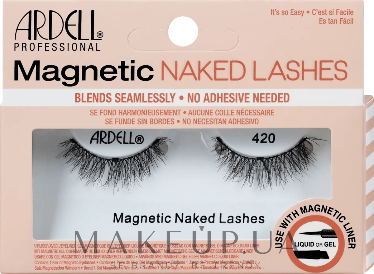 Накладные ресницы - Ardell Magnetic Naked Lashes 420 Black  — фото 2шт