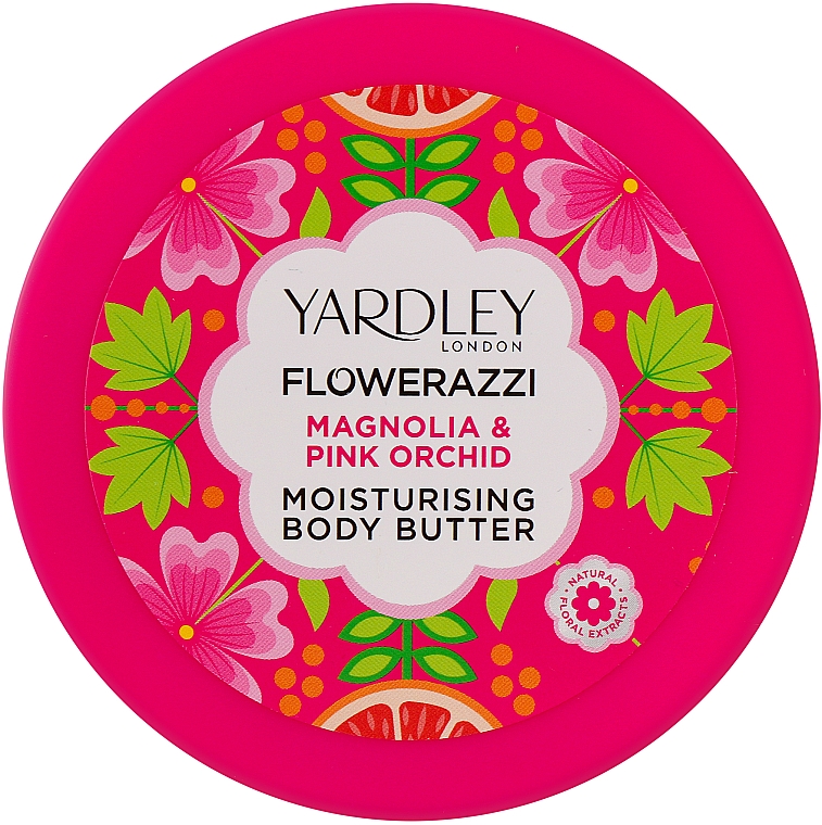 Масло для тела - Yardley Flowerazzi Magnolia & Pink Orchid Moisturising Body Butter — фото N1