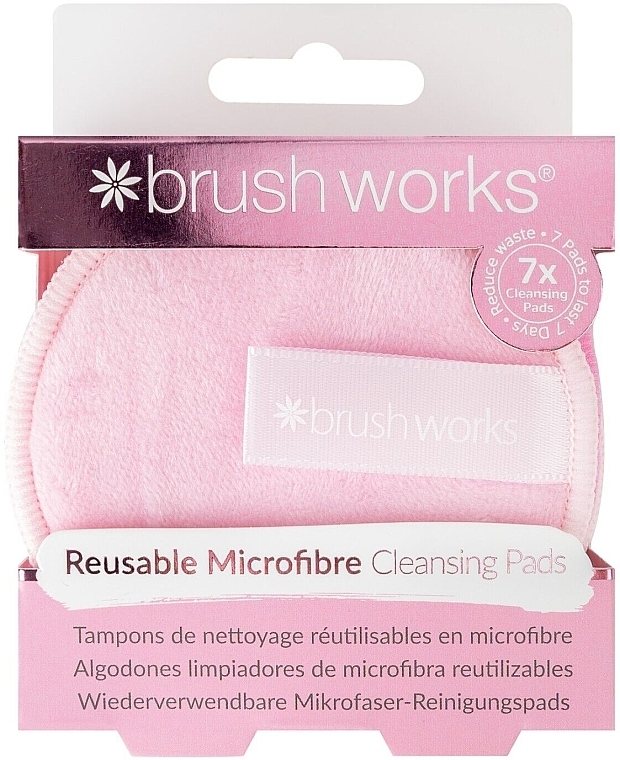 Спонж для очищения лица - Brushworks Reusable Microfibre Cleansing Pads — фото N1