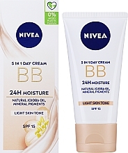 BB-крем - NIVEA 5in1 BB Day Cream 24H Moisture SPF15 — фото N1