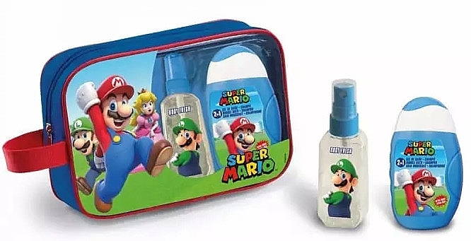 Набір - Lorenay Super Mario (sh/gel/110ml + b/spray/90ml + bag) — фото N1