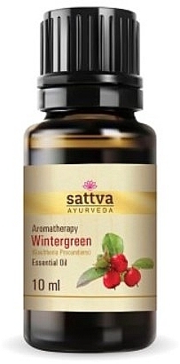 Ефірна олія "Грушанка" - Sattva Ayurveda Wintergreen Essential Oil — фото N1