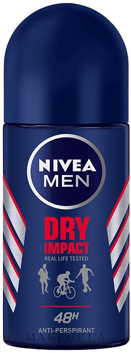 Дезодорант шариковый антиперспирант "Мощная защита" для мужчин - NIVEA MEN Dry Impact  — фото 50ml