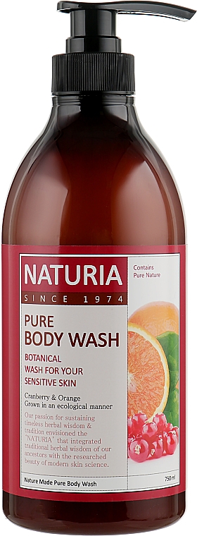 Гель для душа "Клюква и апельсин" - Naturia Pure Body Wash Cranberry & Orange — фото N3