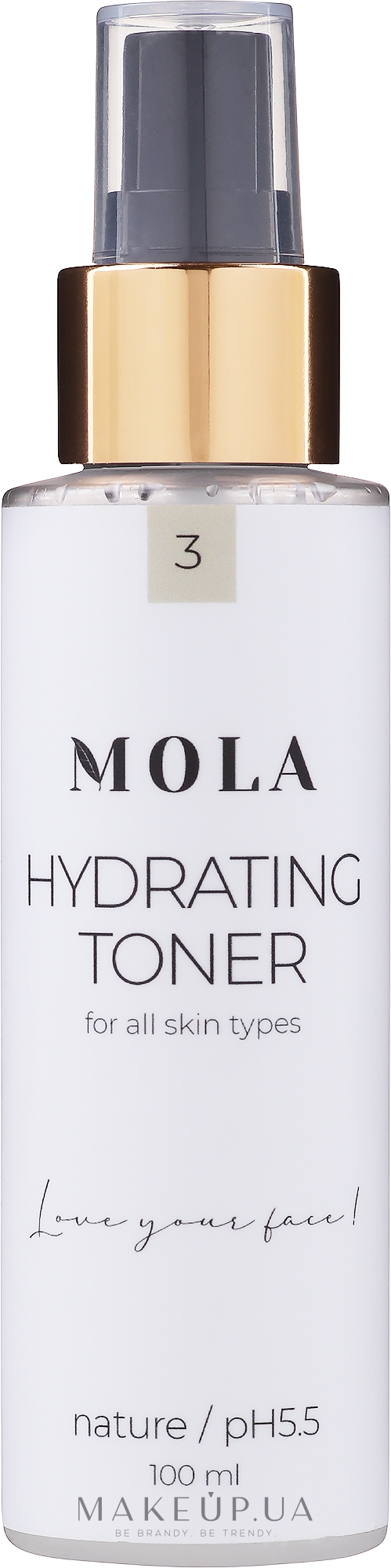 Увлажняющий тонер для лица - Mola Hydrating Toner — фото 100ml