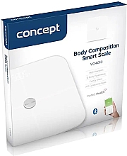 Діагностичні ваги VO4010, білі - Concept Body Composition Smart Scale — фото N3