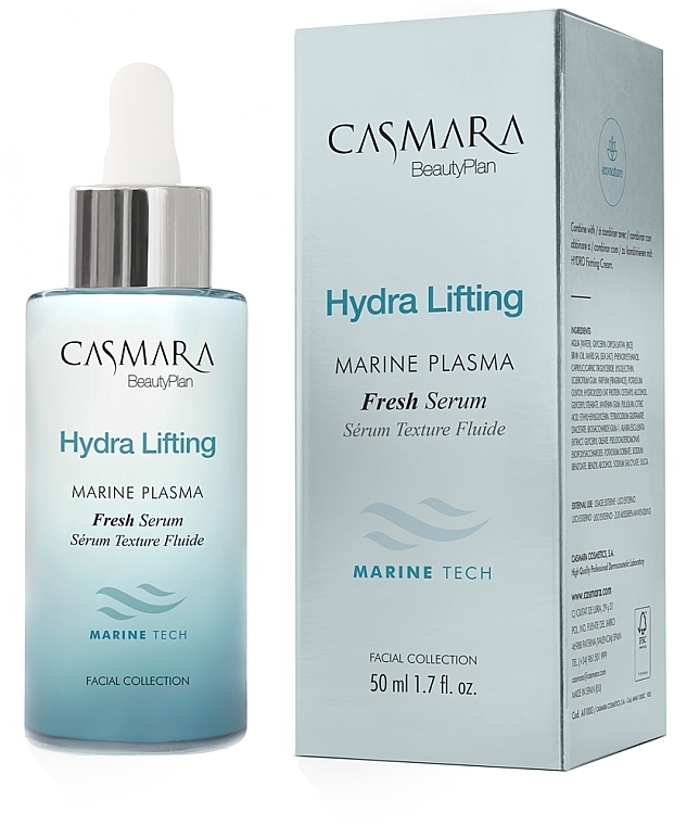 Укрепляющая освежающая сыворотка 24 часа «Чудо океана» - Casmara Hydra Lifting Marine Plasma Fresh Serum — фото N1
