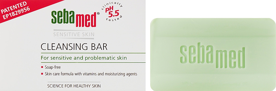 ПОДАРУНОК! Мило для чутливої й проблемної шкіри - Sebamed Cleansing Bar — фото N1