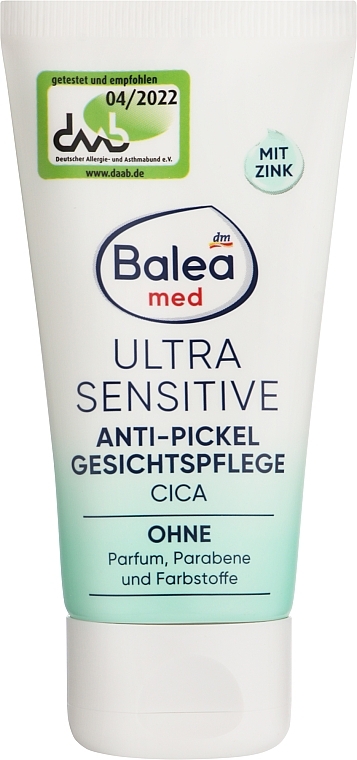 Крем для лица против прыщей - Balea MED Ultra Sensitive Anti-Pickel  — фото N1