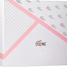 Духи, Парфюмерия, косметика Lacoste Eau de Lacoste L.12.12 Pour Elle Sparkling - Набор (edt/90ml + sh/gel/150ml)