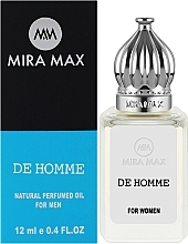 Mira Max De Homme - Парфумована олія для чоловіків — фото N2