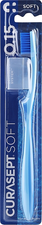 Зубна щітка "Soft 0.15" м'яка, синя - Curaprox Curasept Toothbrush — фото N1