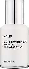 Парфумерія, косметика Оновлювальна сироватка з ніацином - Anua Nano Retinol 0.3% + Niacin Renewing Serum