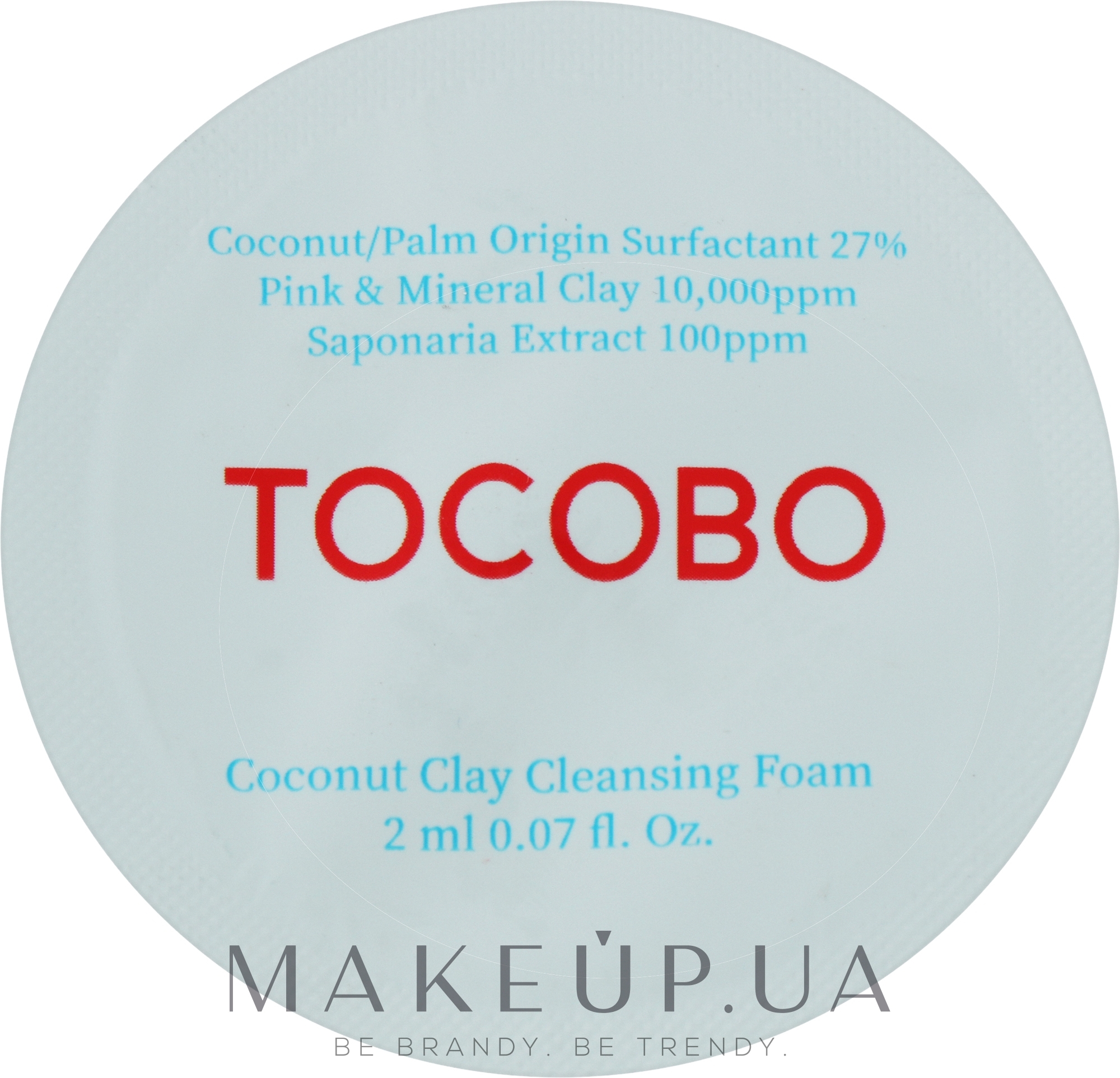 Очищувальна пінка з глиною - Tocobo Coconut Clay Cleansing Foam (пробник) — фото 2ml