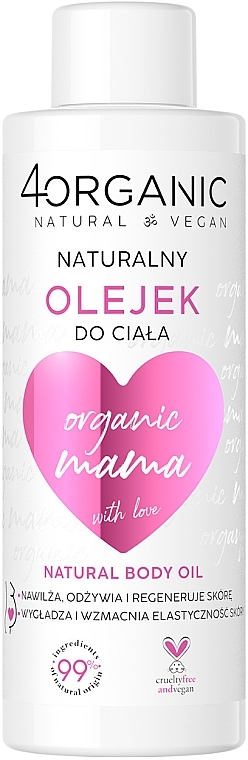 Натуральное масло для тела - 4Organic Organic Mama Natural Body Oil — фото N1