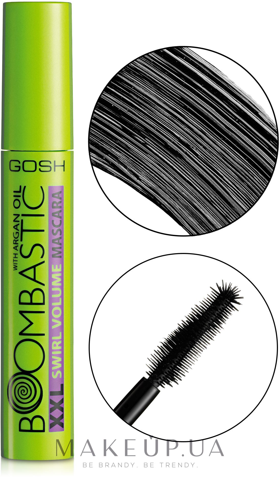 Туш для вій - Gosh Boombastic XXL Swirl Volume Mascara — фото 01 - Black