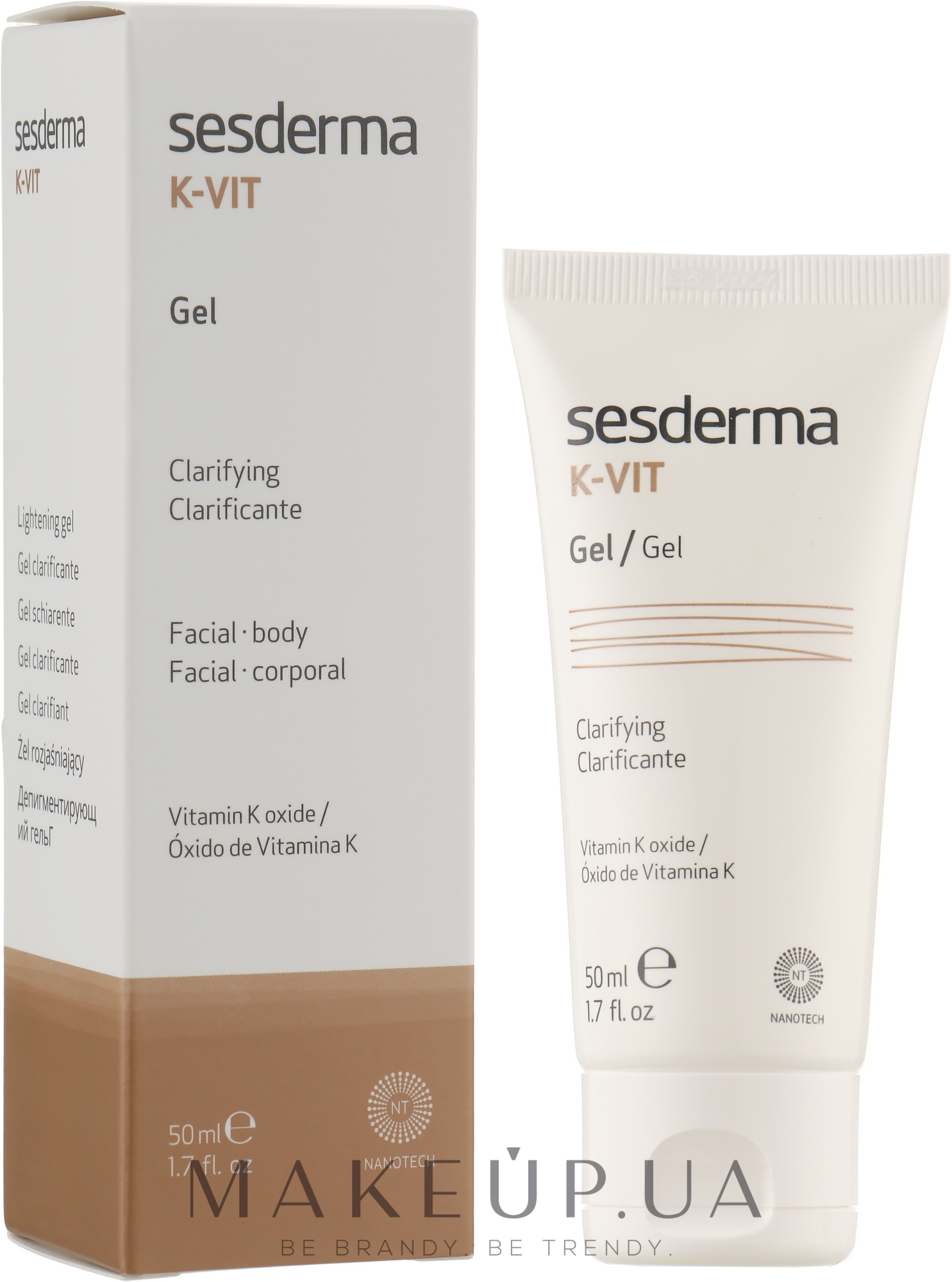 Депигментирующий гель для лица и тела - SesDerma Laboratories K-Vit Fecial/Body Lightening Gel  — фото 50ml