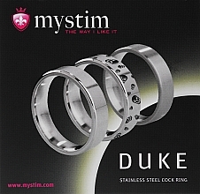 Парфумерія, косметика Ерекційне кільце, 48 мм, матове - Mystim Duke Stainless Steel Cock Ring