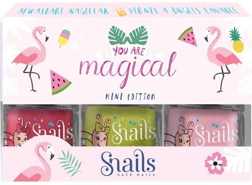 Набор лаков для ногтей - Snails You Are Magical Mini Edition Flamingo (nail/polish/3x7ml) — фото N1