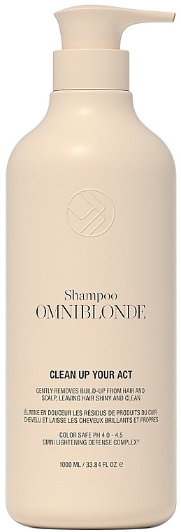 Шампунь для глибокого очищення світлого волосся - Omniblonde Clean Up Your Act Detox Shampoo — фото N2