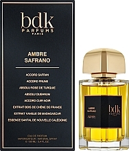 BDK Parfums Ambre Safrano - Парфюмированная вода — фото N2