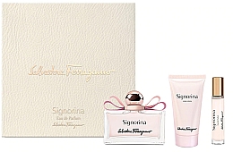 Духи, Парфюмерия, косметика Salvatore Ferragamo Signorina - Набор (edp/100ml + edp/10ml + b/lot/50ml)