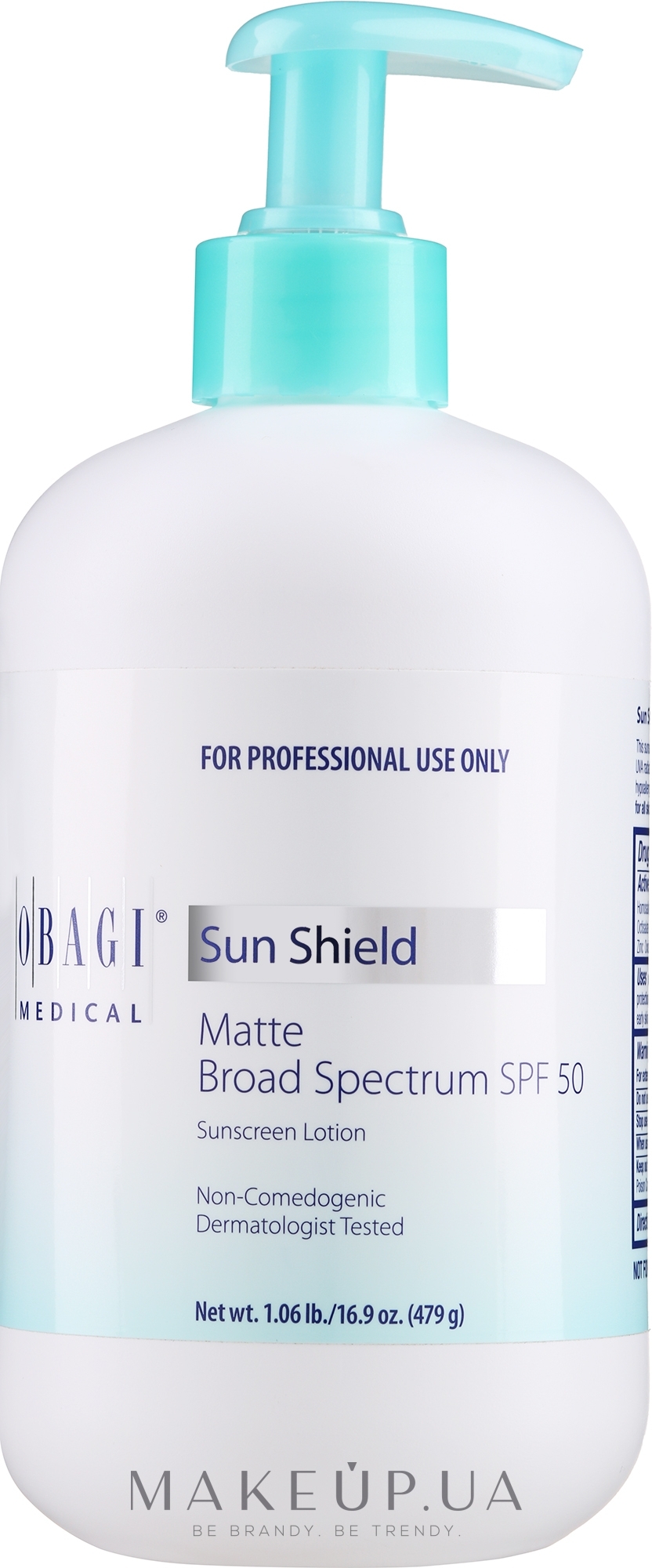 Матирующий солнцезащитный крем SPF50 - Obagi Sun Shield Matte Broad Spectrum SPF 50 — фото 479g