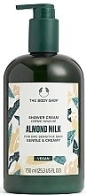 Крем-гель для душу "Мигдальне молочко" - The Body Shop Vegan Almond Milk Gentle & Creamy Shower Cream — фото N3
