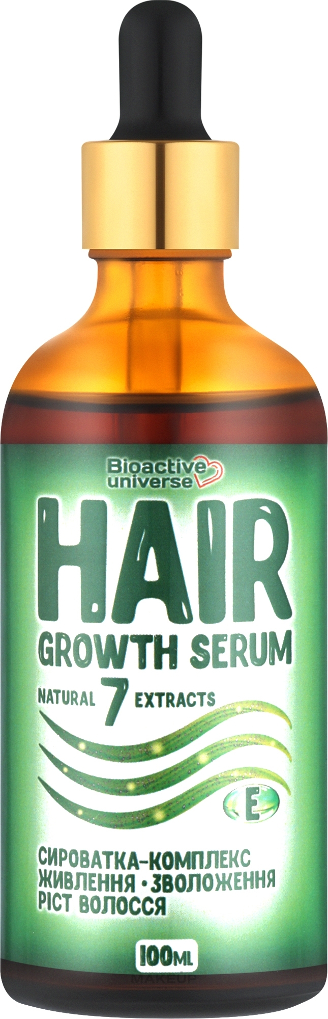 Сыворотка-комплекс питания, увлажнение и рост волос - Bioactive Universe Hair Growth Serum — фото 100ml