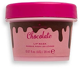 Маска для губ - I Heart Revolution Chocolate Lip Mask — фото N1
