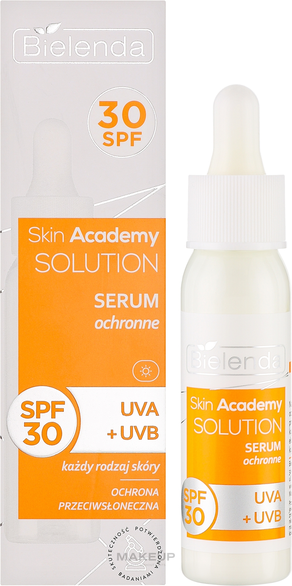 Захисна сироватка SPF 30 UVA + UVB - Bielenda Skin Academy Solutions — фото 25ml