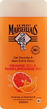 Гель для душу "Апельсин і грейпфрут" - Le Petit Marseillais Orange Bio & Pamplemousse — фото N1