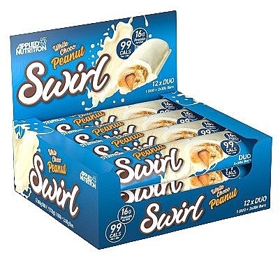 Протеиновый батончик - Applied Nutrition Swirl Bar White Choco Peanut — фото N1