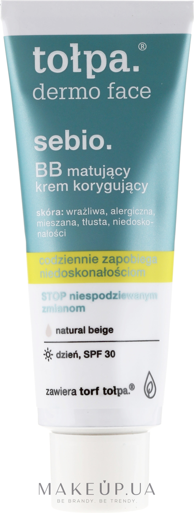 Матирующий BB крем - Tolpa Dermo Face Sebio. BB Cream — фото Natural Beige