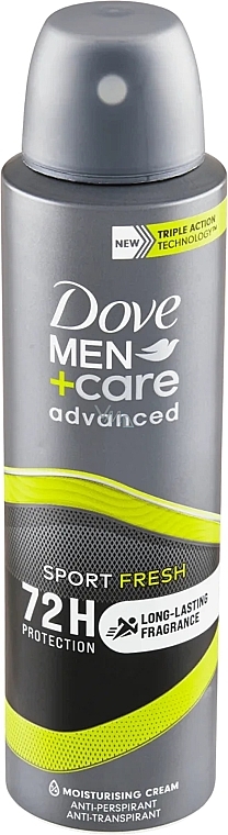Дезодорант-антиперспирант - Dove Men+Care Sport Fresh 72H Protection Anti-Perspirant — фото N1