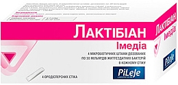 Парфумерія, косметика Пробіотики для нормалізації травної системи "Лактобіан імедія", у стіках - Pileje Laboratoire Lactibiane