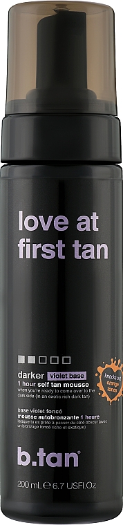 Мус для автозасмаги "Violet Base" - B.tan Love At First Tan Self Tan Mousse — фото N1