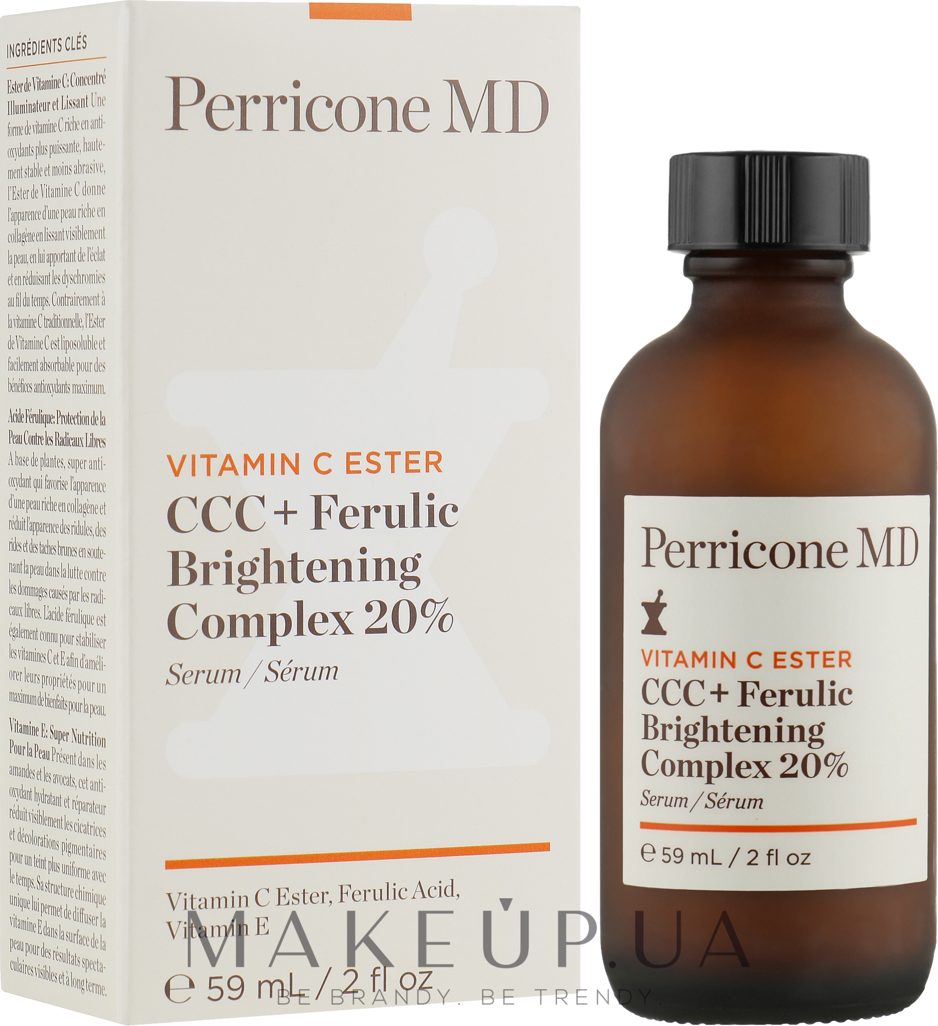 Сироватка для обличчя "Феруловий комплекс" - Perricone MD Vitamin С Ester CCC + Ferulic Brightening Complex 20% — фото 59ml