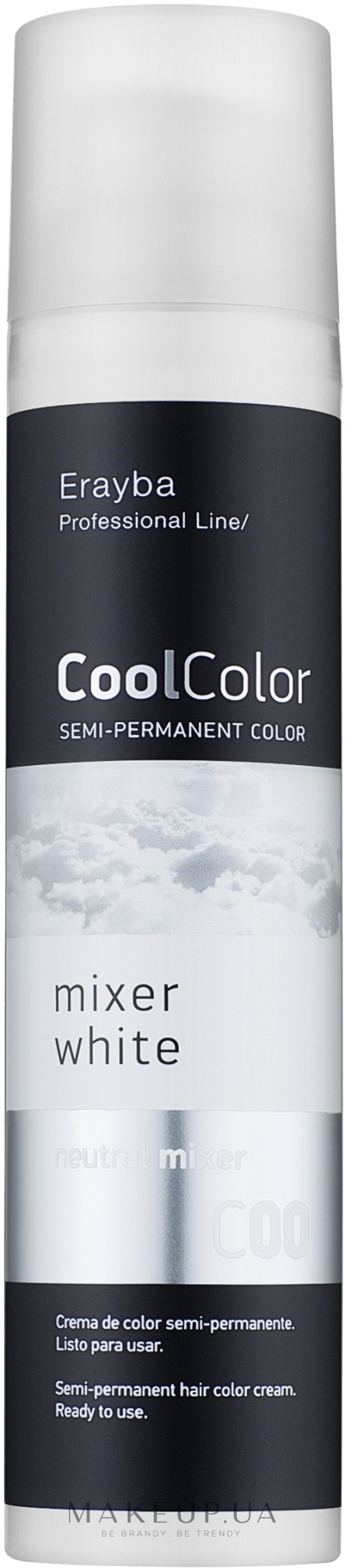 Напівперманентна фарба - Erayba Cool Color — фото C00 - Mixer White