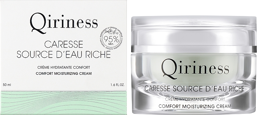 Обогащенный увлажняющий крем для лица - Qiriness Caresse Source d'Eau Riche Comfort Moisturizing Cream — фото N2