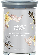 Парфумерія, косметика Ароматична свічка у склянці "Smoked Vanilla & Cashmere", 2 ґноти - Yankee Candle Singnature