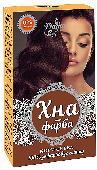 Хна-фарба для волосся на основі хни - Mayur — фото N1